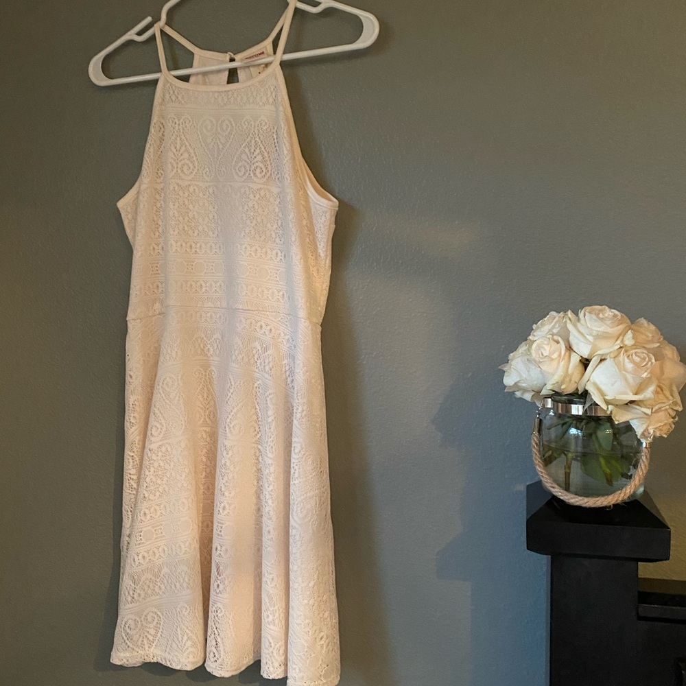 Cream lace dress